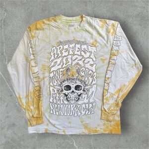 Apefest  Tie Dye Long Sleeve Size Large Graphic Tee Shirt‎ Men's 2022 2023